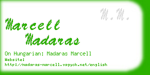 marcell madaras business card